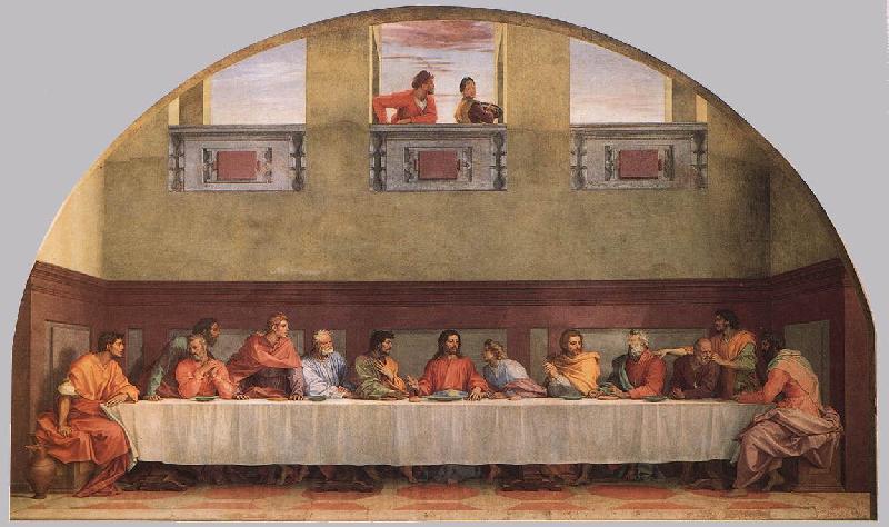 Andrea del Sarto The Last Supper ffgg Norge oil painting art